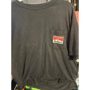 Vintage Marlboro Black T-shirt Graffic tee Men’s XL Faded 90's